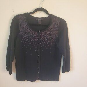 White House Black Market Women's formal Cardigan in Black -Size S